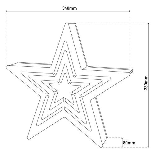 Näve Leuchten LED Houten Ster 33cm – Natuurlijke Kerstdecoratie Näve Leuchten LED Houten Ster 33cm – Natuurlijke Kerstdecoratie