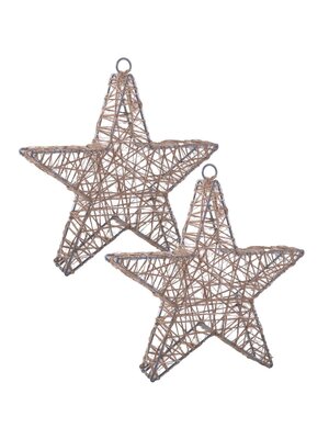Näve Leuchten LED Metalen Ster Set 2-delig – Ø25cm Kerstdecoratie