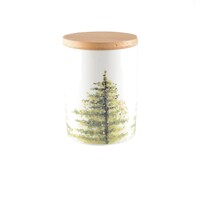 Pot met houten deksel - Boom Motief