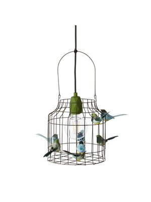 Dutch Dilight Hanglamp Vogeltjes Legergroen– Kinderlamp / Babylamp