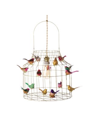 Dutch Dilight Hanglamp Vogeltjes Goud – Kinderlamp / Babylamp