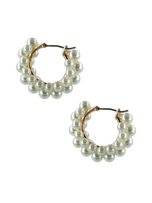Otazu Estate Mini Pearl Hoops by Otazu Otazu Estate Mini Pearl Hoops by Otazu