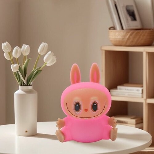 Labubu Nachtlamp – Oplaadbaar kraanlicht van zacht siliconen Labubu Nachtlamp – Oplaadbaar kraanlicht van zacht siliconen