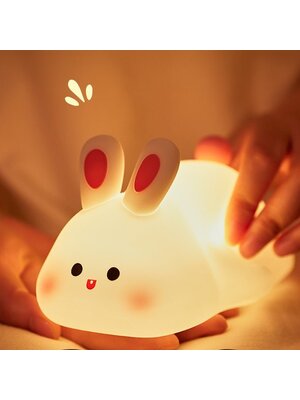 Lanlivia Konijnen Nachtlampje – Zacht Siliconen & Oplaadbaar