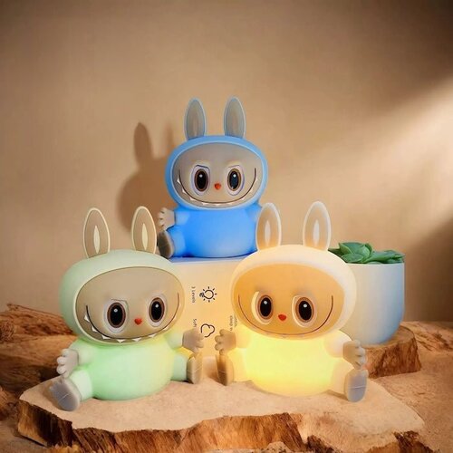 Labubu Nachtlamp – Oplaadbaar kraanlicht van zacht siliconen Labubu Nachtlamp – Oplaadbaar kraanlicht van zacht siliconen
