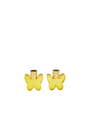 Aulica Amber Butterfly Kandelaar – Set van 2 Kandelaars