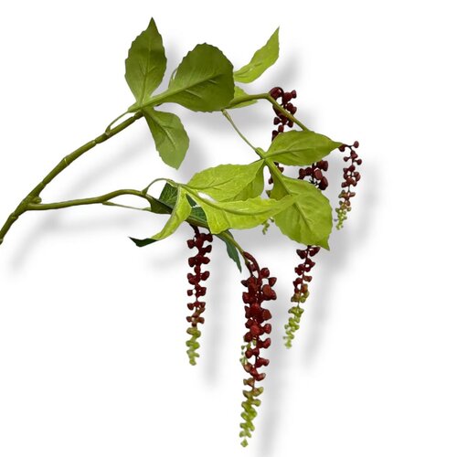 QMF Phytolacca Americana Zijden Kunstbloem – 65 cm