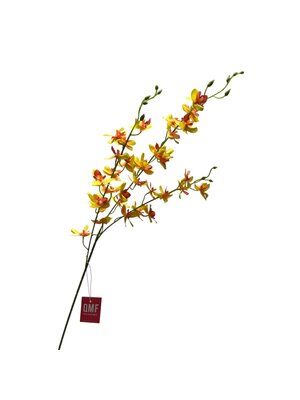 QMF Phalaenopsis Zijden Kunstbloem – Lichtgeel 100 cm