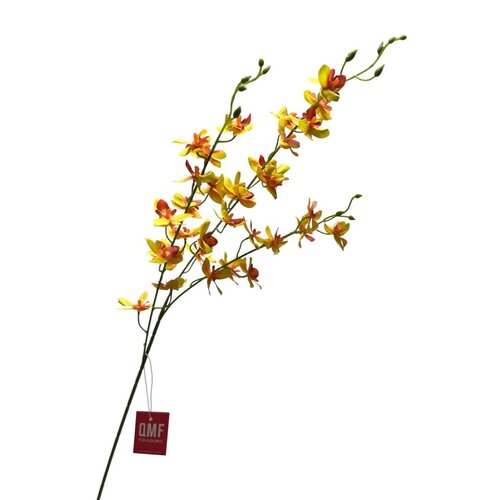 QMF Phalaenopsis Zijden Kunstbloem – Lichtgeel 100 cm