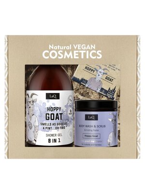 LaQ Hoppy Goat Giftset – Shower Gel, Scrub & Soap Bar