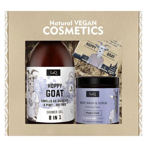 Giftset Hoppy Goat Shower Gel, Body Scrub, Soap Bar - 815g