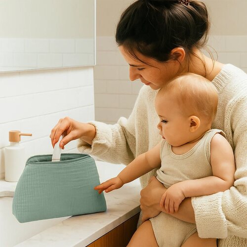 Papate Groene Toilettas van Biologisch Katoen