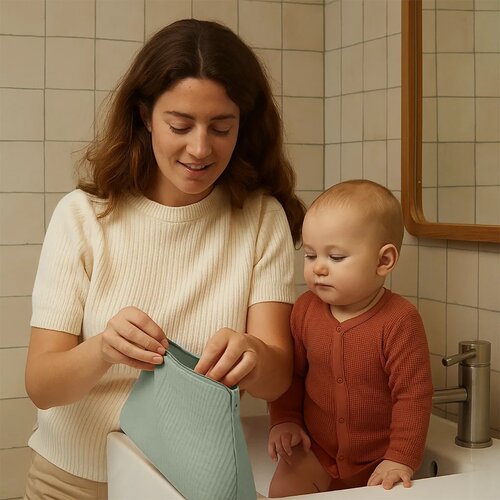 Papate Groene Toilettas van Biologisch Katoen