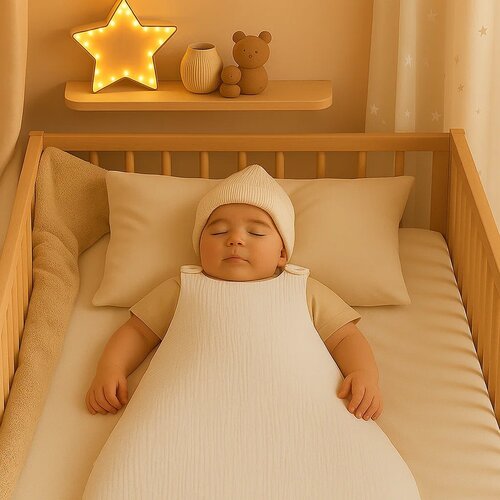 Papate Biologische Katoenen Winterslaapzak - Wit