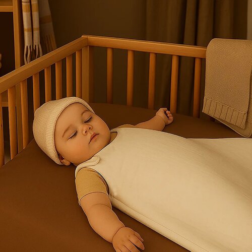 Papate Biologische Katoenen Winterslaapzak - Wit