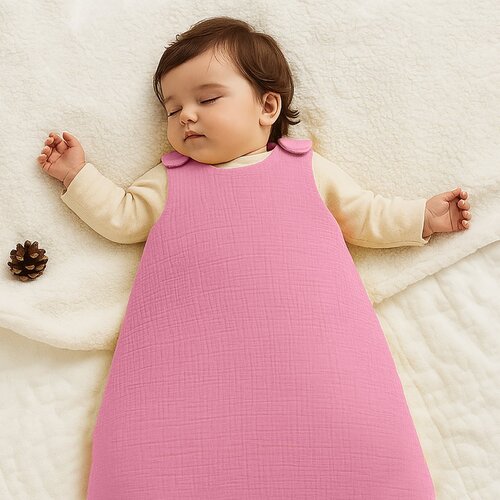 Papate Biologisch Katoenen Winterslaapzak - Roze