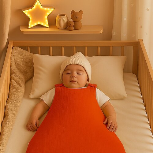 Papate Biologisch Katoenen Winterslaapzak – Rood