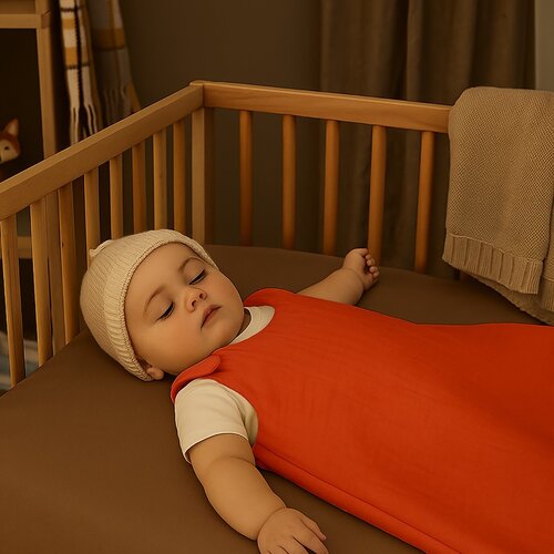 Papate Biologisch Katoenen Winterslaapzak – Rood