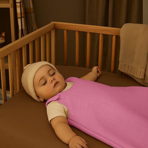 Papate Biologisch Katoenen Winterslaapzak - Roze