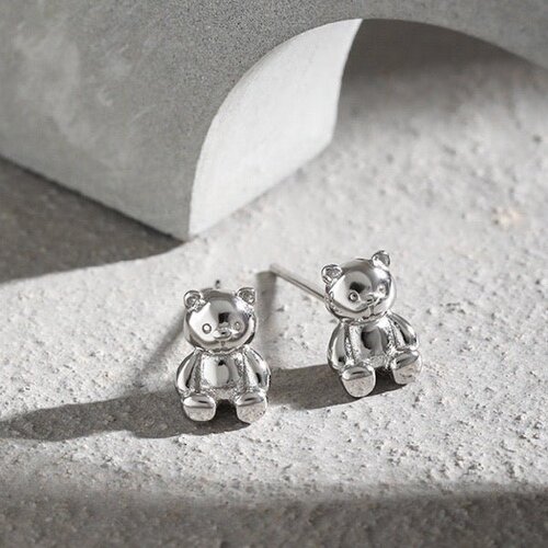 Teddybeer sieradenset met oorbellen en ketting