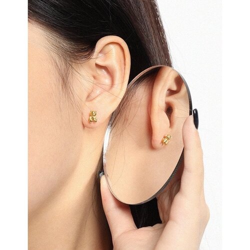 Teddybeer sieradenset met oorbellen en ketting