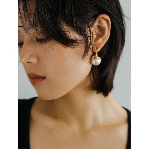 Vintage Parel Druppel Oorbellen – Verguld Vintage Parel Druppel Oorbellen – Verguld