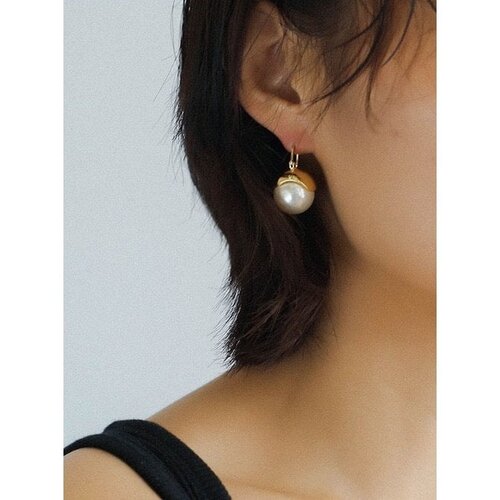 Vintage Parel Druppel Oorbellen – Verguld Vintage Parel Druppel Oorbellen – Verguld