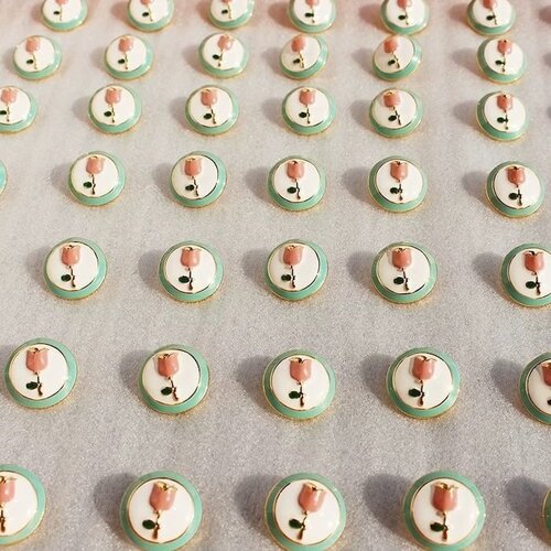 Romantische tulpen oorbellen