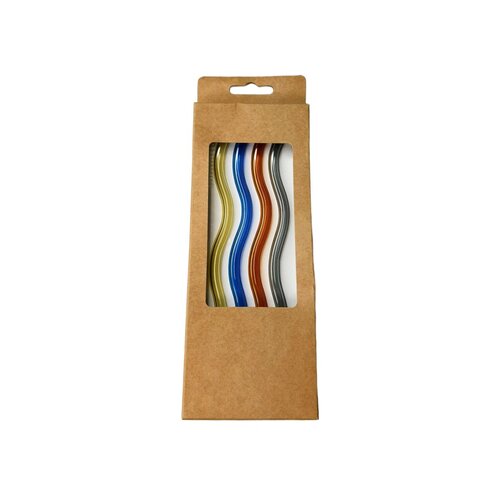 Glazen veelkleurige rietjes - veel van 4