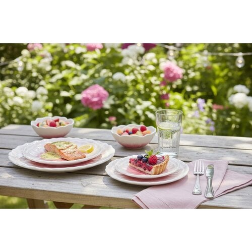 Assiette bord roze Capri 26x26x3cm