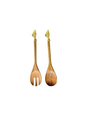 Gouden vissaladeservers