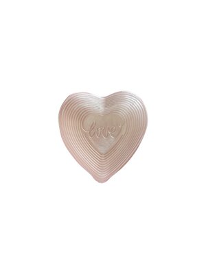 Roze hart kopje 14x13x2cm