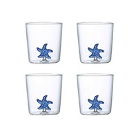 Zeester waterglazen 300 ml - set van 4