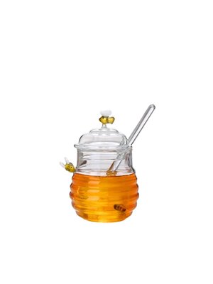 Glazen bijenhoningpot 280ml