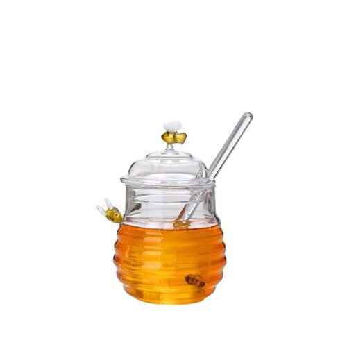 Glazen bijenhoningpot 280ml