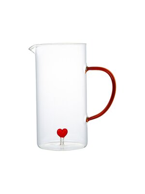 Hartenkan met rood handvat 1,5L