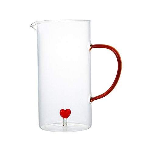 Hartenkan met rood handvat 1,5L Hartenkan met rood handvat 1,5L