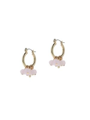 IVY Zomer: Ivy oorbellen - Rosewater Opal Hoops