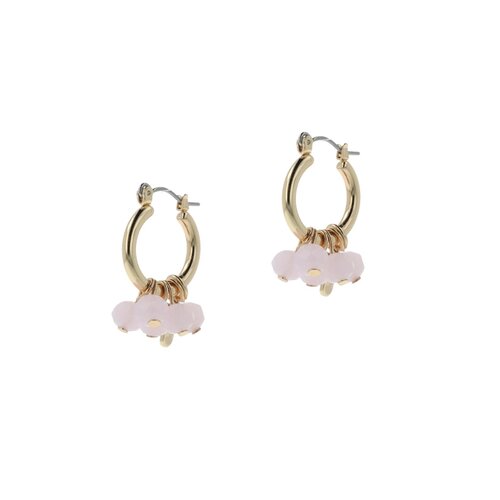 IVY Ivy oorbellen - Rosewater Opal Hoops