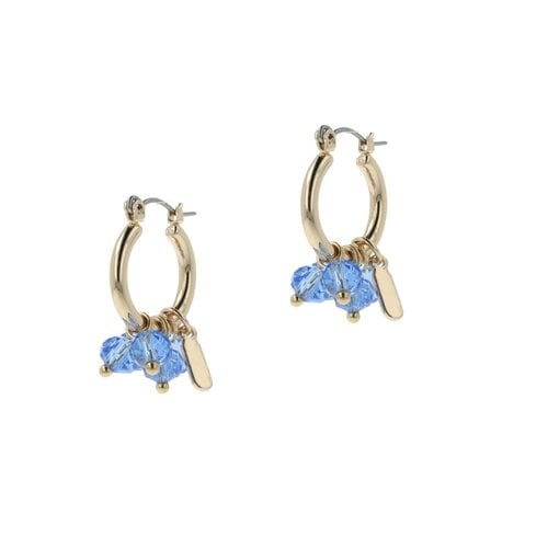 IVY Ivy oorbellen - Light Sapphire Hoops