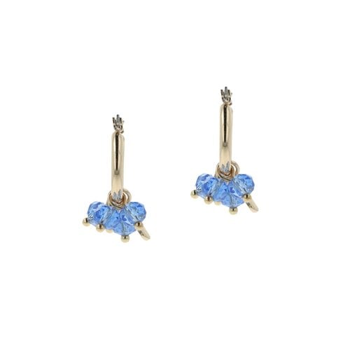 IVY Ivy oorbellen - Light Sapphire Hoops