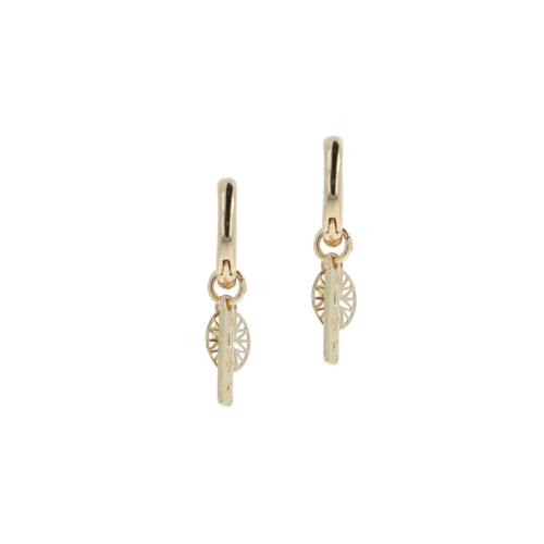 IVY Ivy oorbellen - Gouden munten hoops