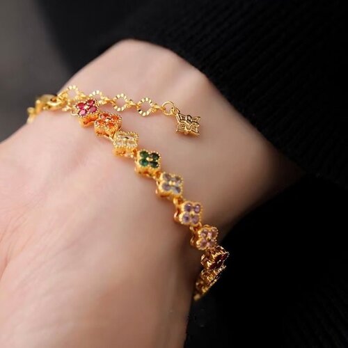 Caleidoscoop klaver kristal armband Caleidoscoop klaver kristal armband