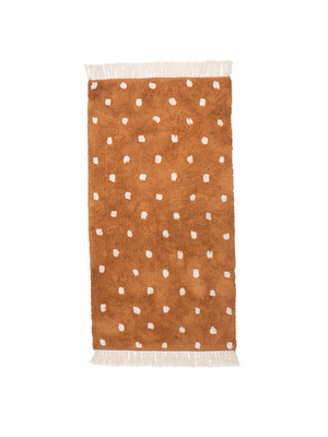 Hilde Vloerkleed bruin met stipjes Hilde Vloerkleed bruin met stipjes