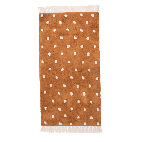 Hilde Vloerkleed bruin met stipjes Hilde Vloerkleed bruin met stipjes
