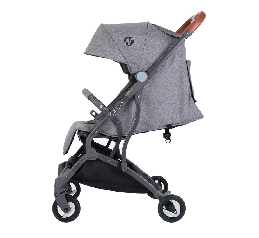 Cassy - Kinderwagen - 6 bis 36 Monate - Leicht und wendig - Grau