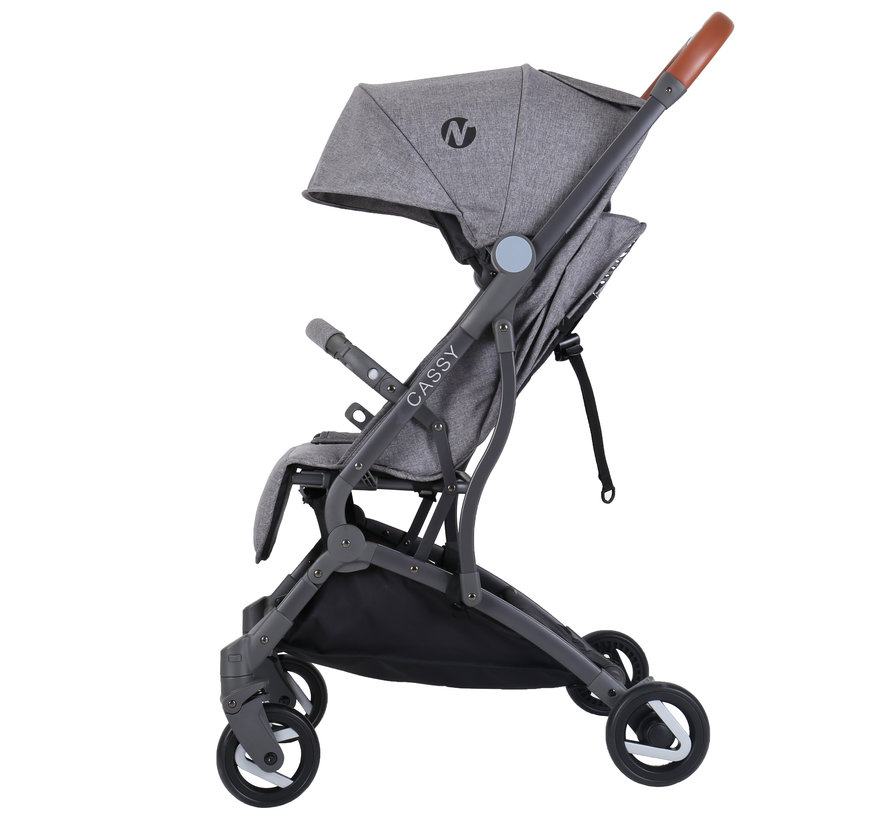 Cassy - Kinderwagen - 6 bis 36 Monate - Leicht und wendig - Grau