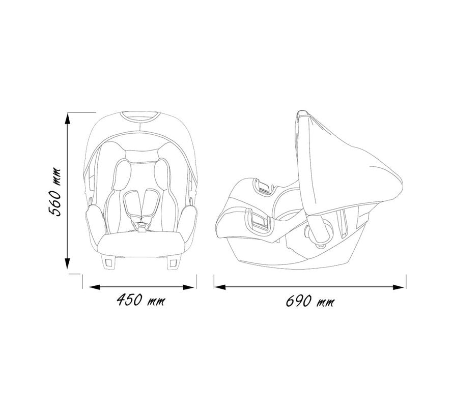 Baby Autositz Beone SP universal  - von 0 bis 13 kg - Minnie Mouse