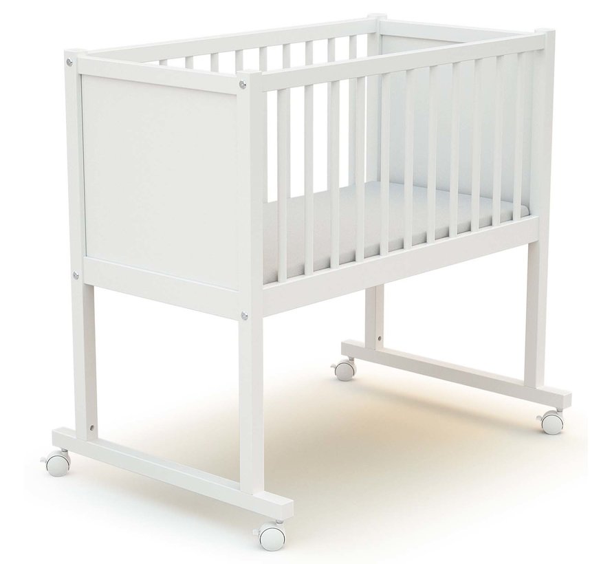 Wieg comfort - Incl matras - afm. bed 40 x 80 cm - kinder- babybed - Wit
