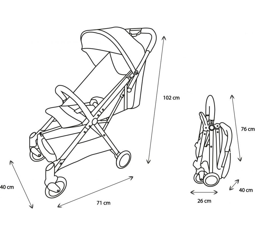 ORLA - Compact buggy - from 0 to 36 months - Automatic folding